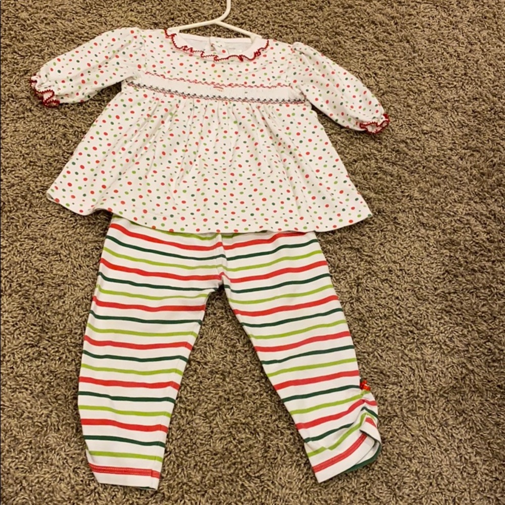 Baby threads Christmas outfit